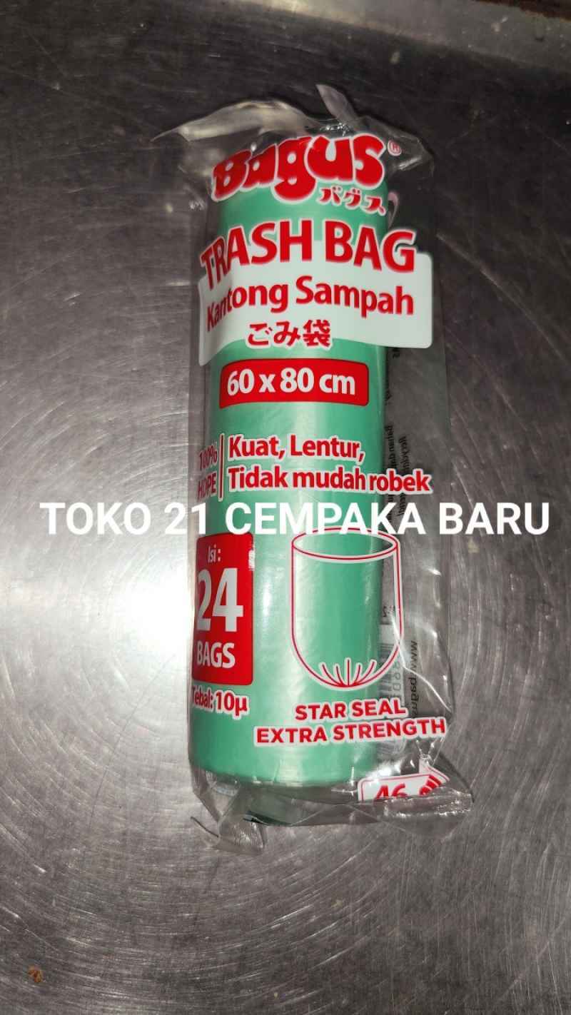 Jual Bagus Trash Bag Kantong Sampah Gulung 60 x 80 cm isi 24 bags 46