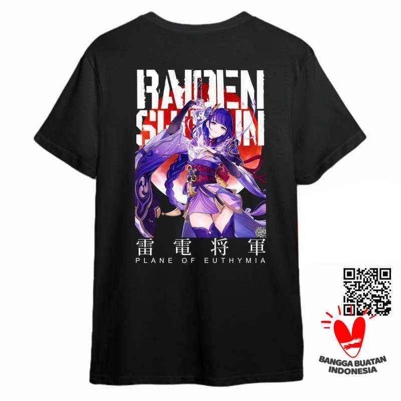 Promo KAOS RAIDEN SHOGUN GENSHIN IMPACT - KAOS DISTRO PRIA & WANITA