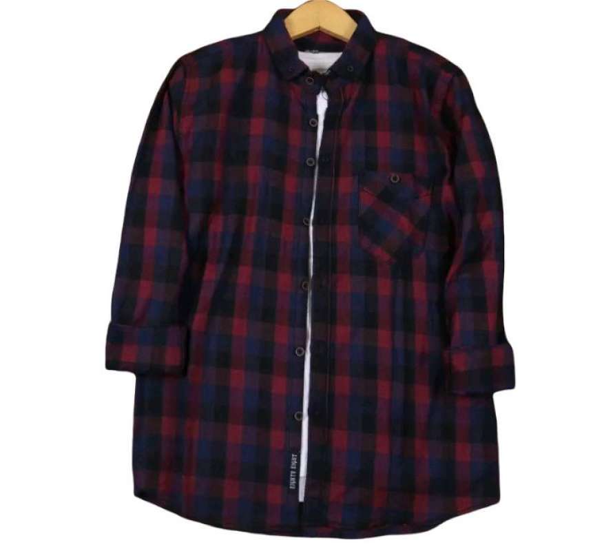 Promo (COD) KEMEJA FLANEL PRIA DAN WANITA BRILL EIGHTY