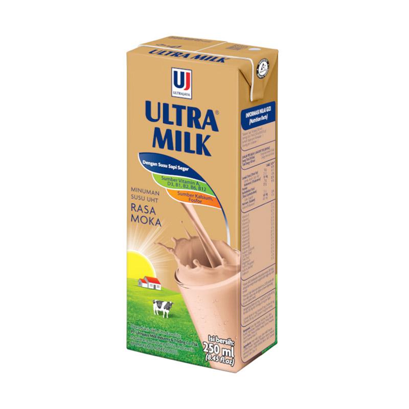 Jual Susu Ultra Milk Moka 250mL (Isi 12 Pcs) Online Maret