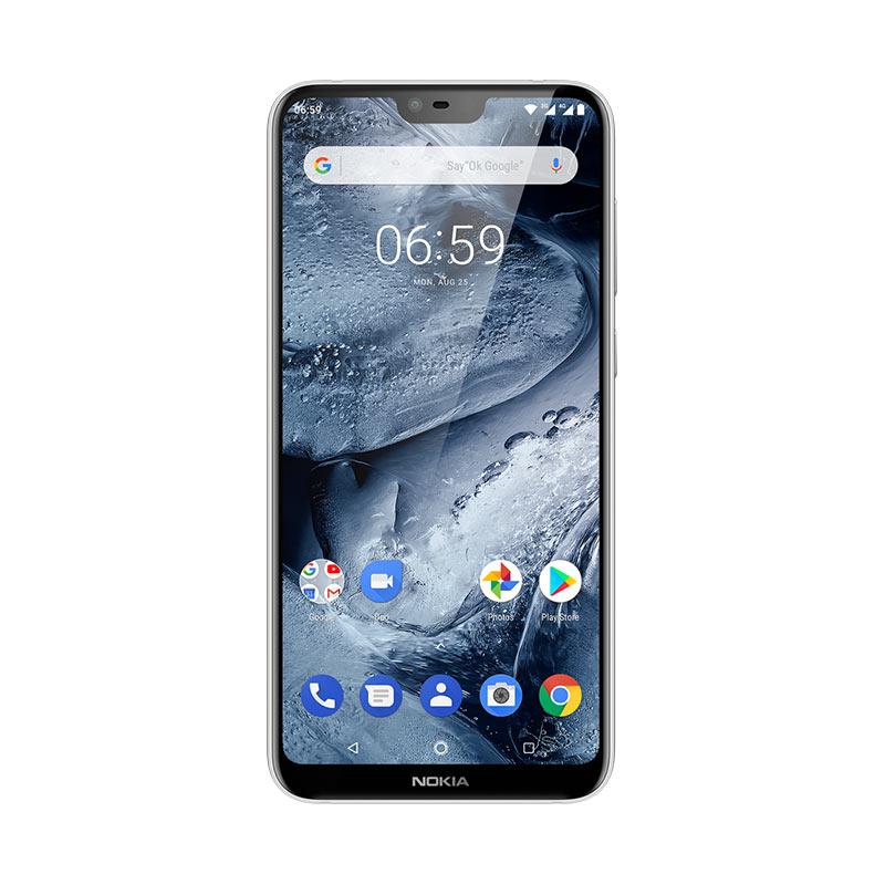 âˆš Nokia 6.1 Plus Smartphone - White [64 Gb/ 4 Gb] Terbaru