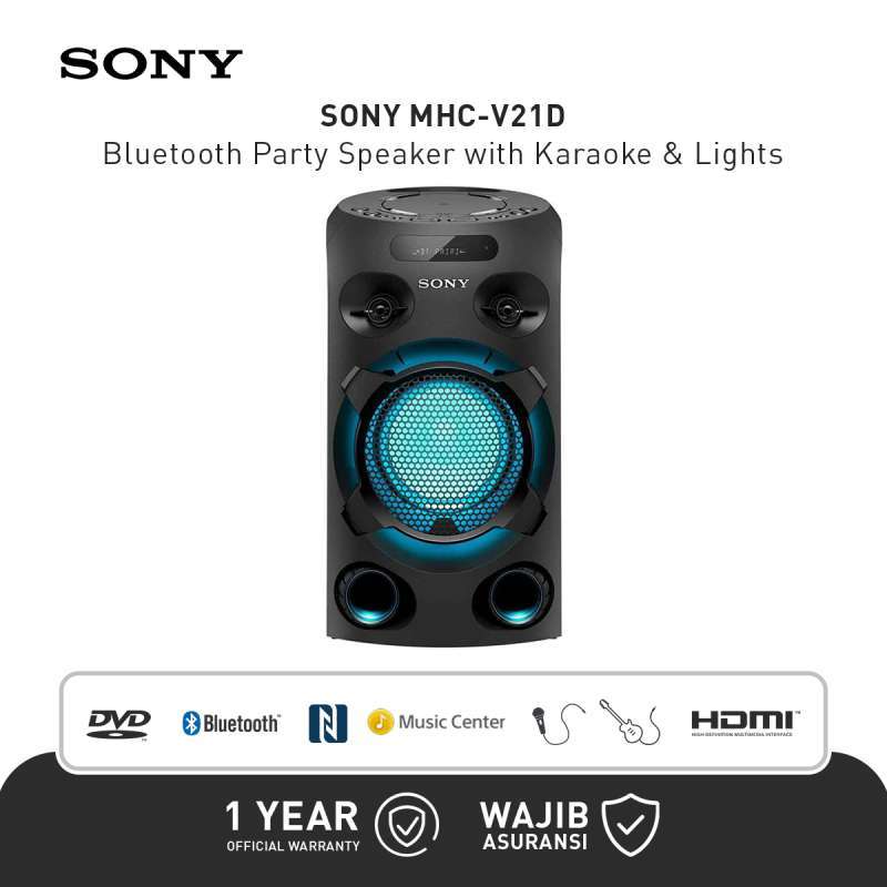 Jual Sony Karaoke Bluetooth Speaker Hifi MHCV21D Black di Seller