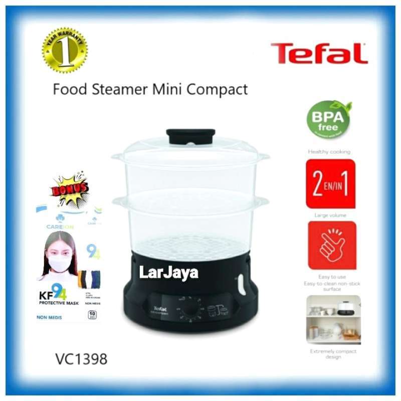 Jual Jual Tefal Food Steamer Mini Compact Vc1398 Kukusan Listrik