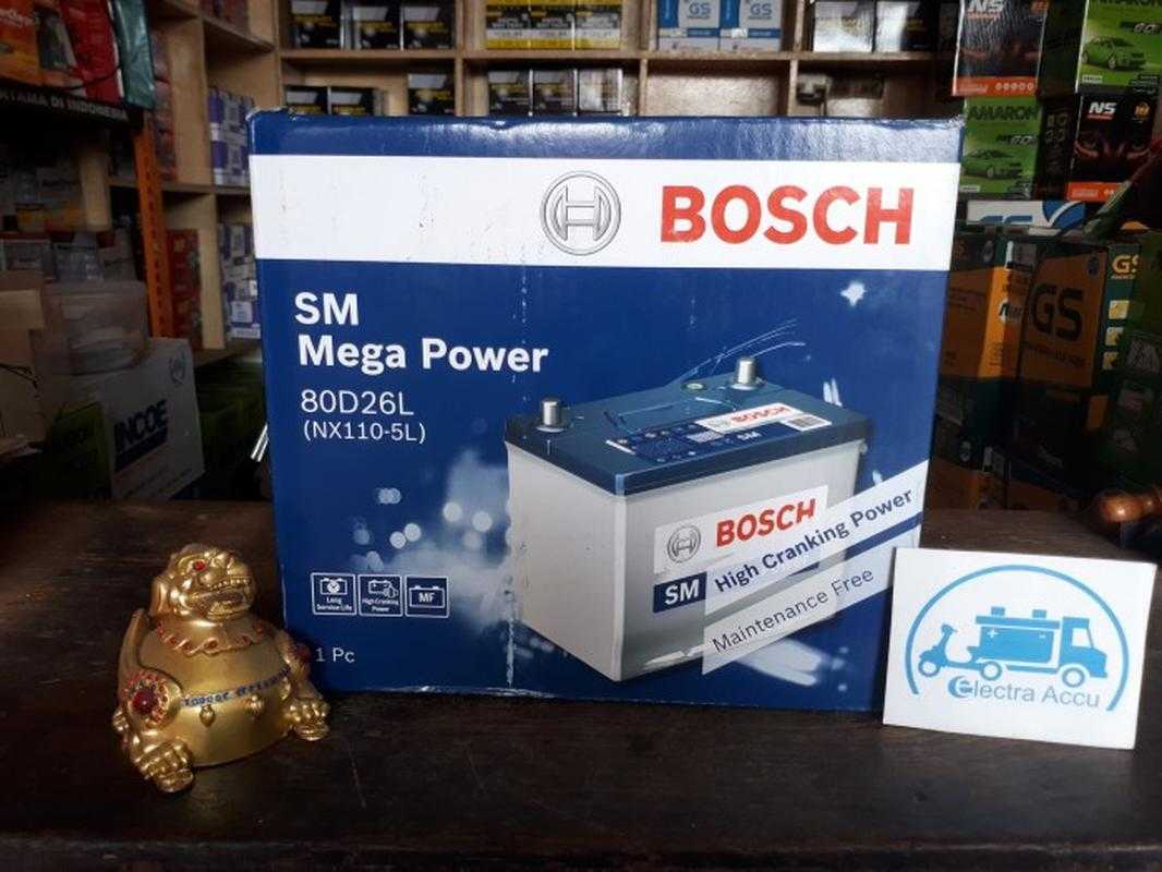 Jual Aki Mobil Toyota Fortuner Diesel Nx110-5L / 80D26L Bosch Accu