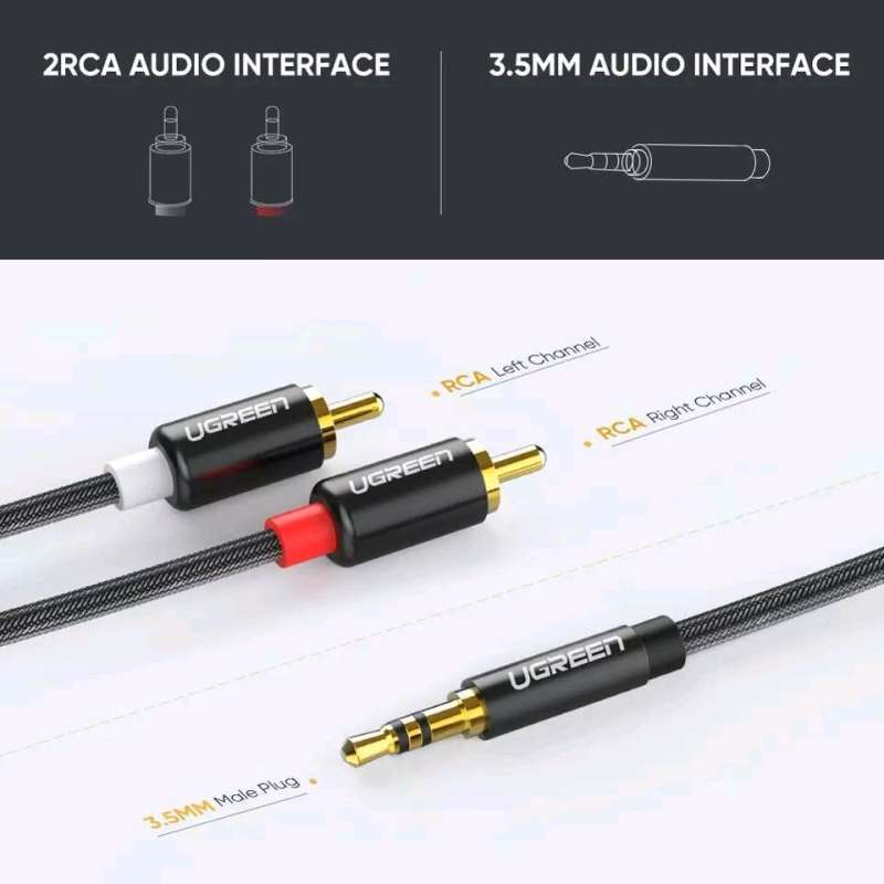 Nylon 3.5mm To 2.5mm Hi-Fi Audio Cable - For Sennheiser On/Over Ear Headphones