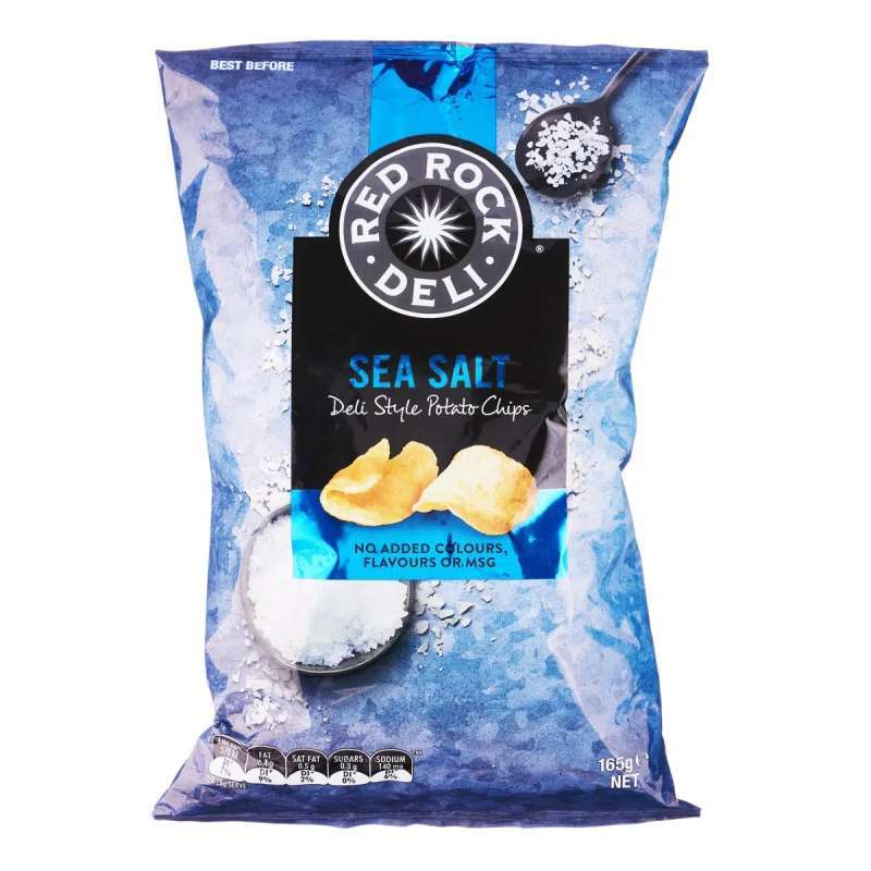 Jual Red Rock Deli Style Potato Chips Sea Salt 165g di Seller BisQuitto