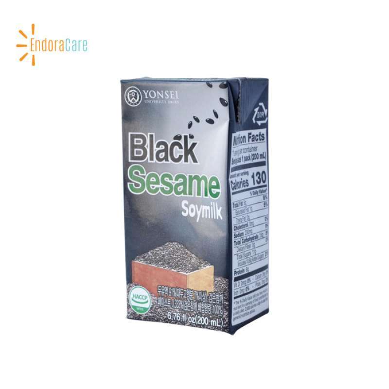 Jual YONSEI Black Sesame Soy Milk Susu Wijen Hitam Minuman Korea 200ml
