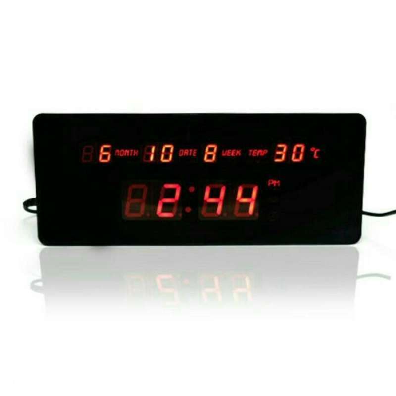 Jual Jam Digital 2 IN 1 Meja/Dinding TL2510 Angka Menyala Warna Merah