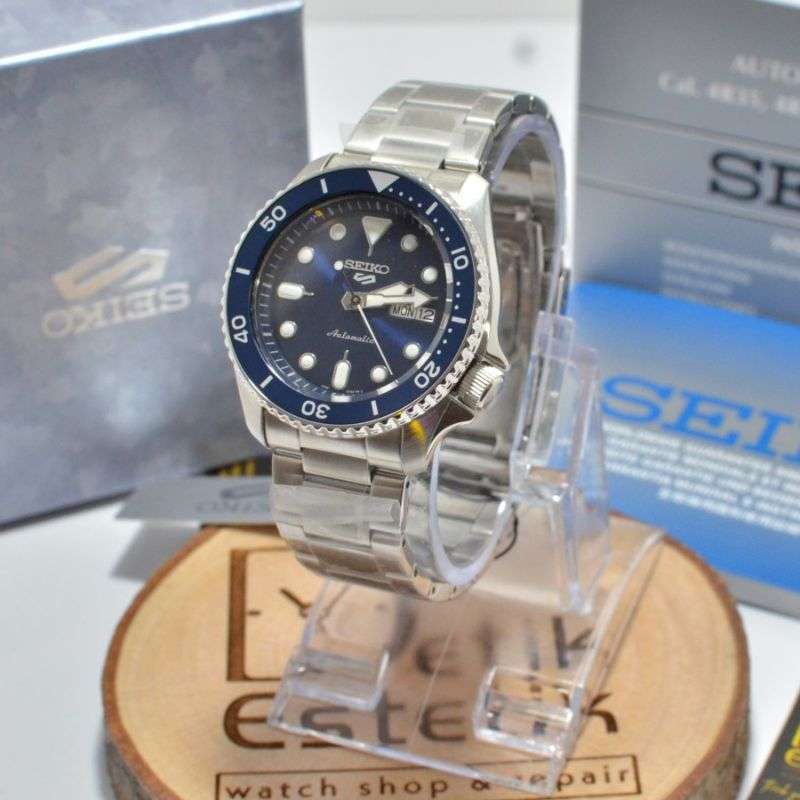 Promo Jam SEIKO 5 SRPD51K1 AUTOMATIC BLUE DIAL ORIGINAL BLUE SILVER