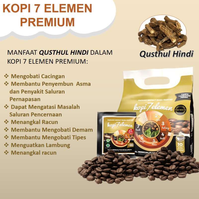 Jual Hni Hpai Kopi 7 Elemen Premium Tanpa Perisa 10 Sachet Kopi