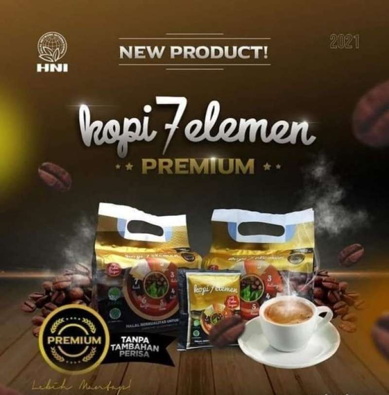 Jual Hni Hpai Kopi 7 Elemen Premium Tanpa Perisa 10 Sachet Kopi