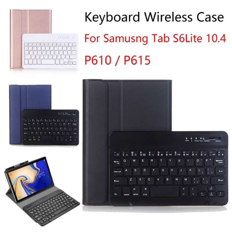 Promo Samsung Galaxy Tab S6 Lite Bookcover Keyboard Bluetooth Case