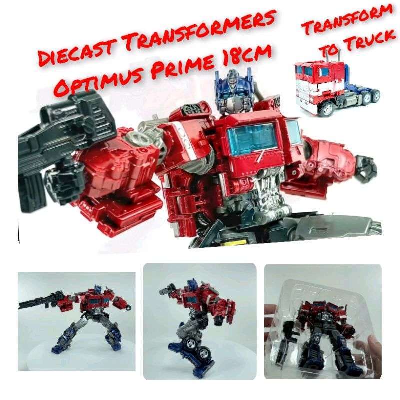 Jual mainan anak Transformers Optimus Prime action figure diecast