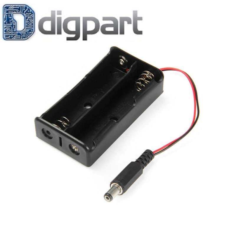Jual Battery Holder Kotak Baterai 2 X 18650 Plus DC Jack di Seller