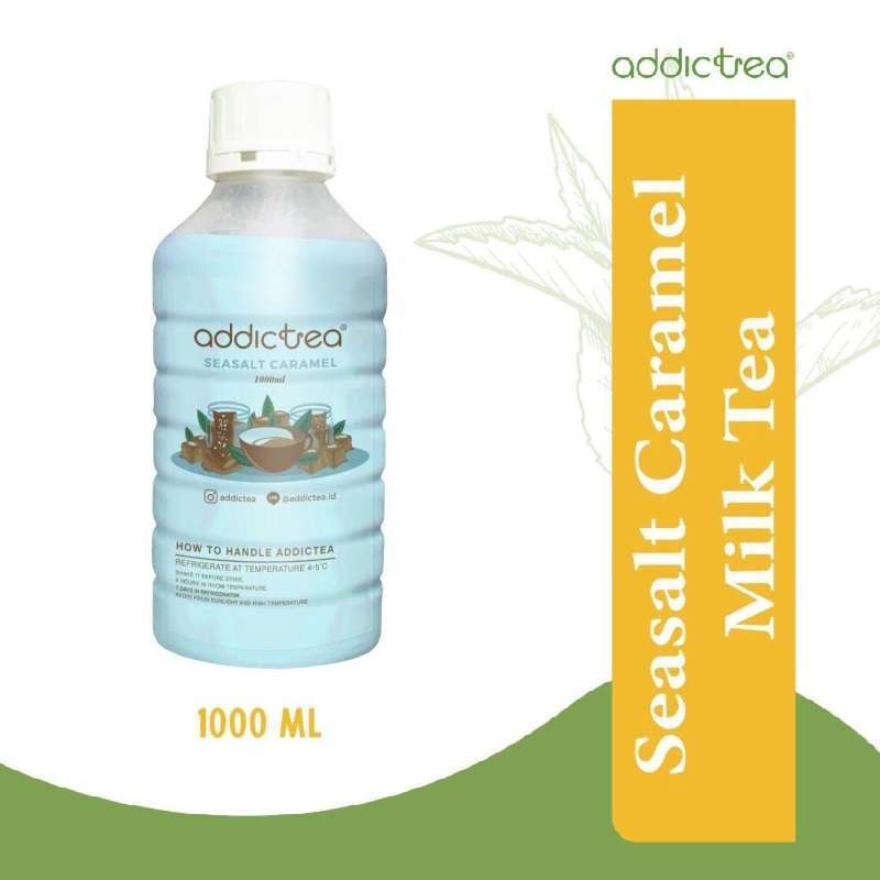 Jual Addictea Seasalt Caramel Milk Tea Large [1 Liter] Di Seller