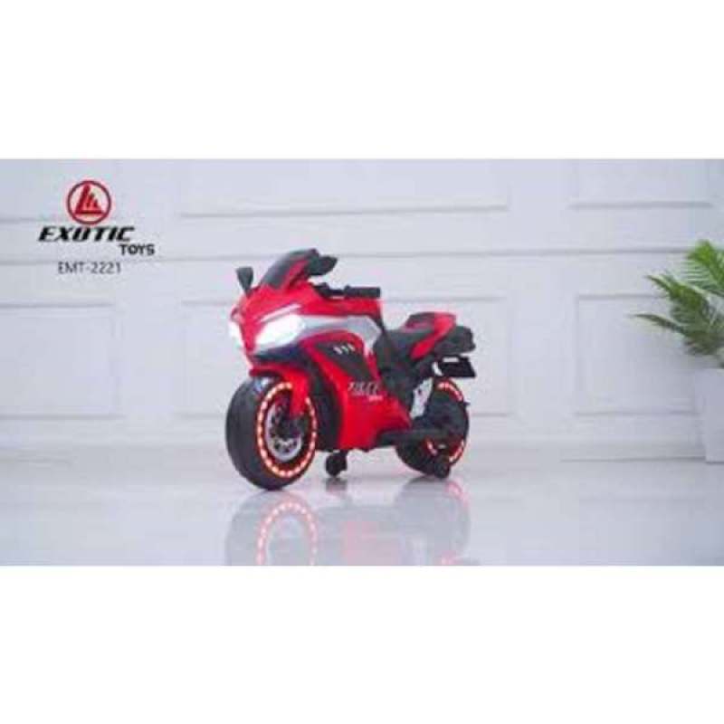 Jual Mainan Anak Motor Aki EMT 2221 Exotic Rechargeable Garansi SNI di