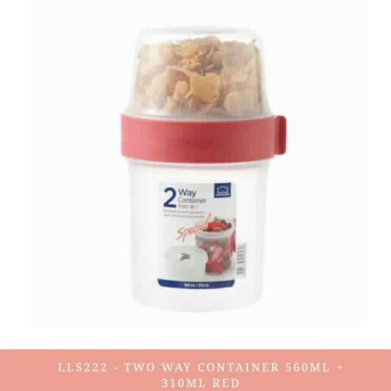 Jual Lock&lock lock & lock 2 way container 560ml + 310ml