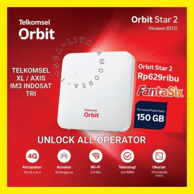 Jual Huawei B312 Modem Home Router Wifi Telkomsel Orbit Star 2 Free ...