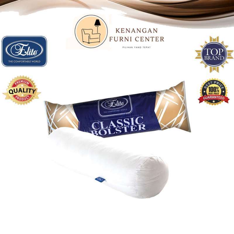 Jual Guling Bolster Elite Siliconized Hollow Fiber / guling elite