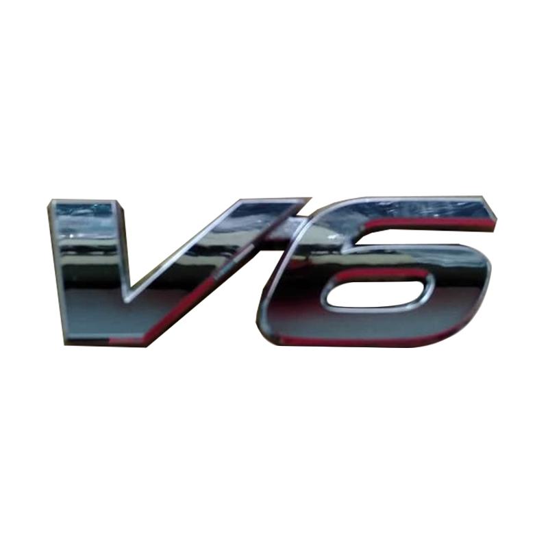 Jual Toyota Genuine Parts Emblem V6 Mobil for Toyota Camry - Chrome di ...