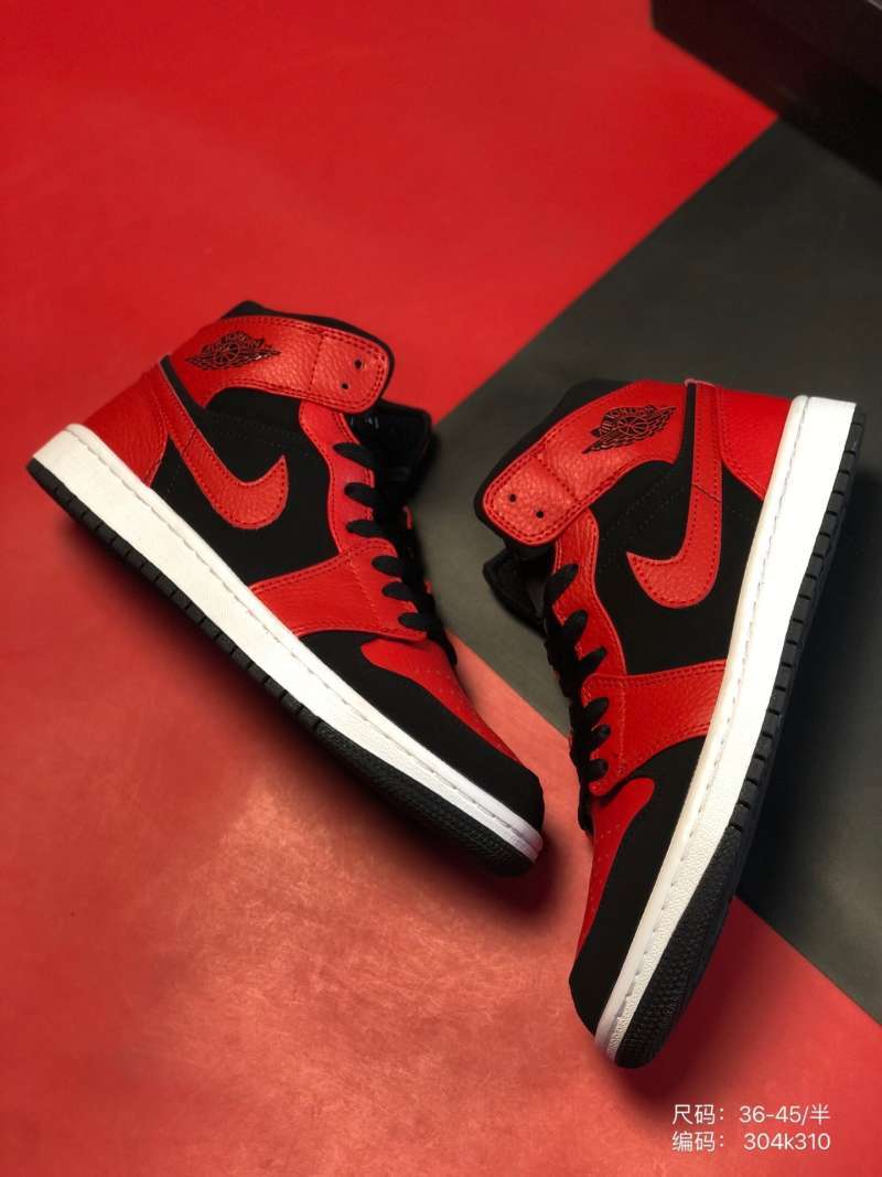 Jual NIKE_ORI AIR JORDAN 1 Mid contrast leather panel full NIKE_ORI AIR