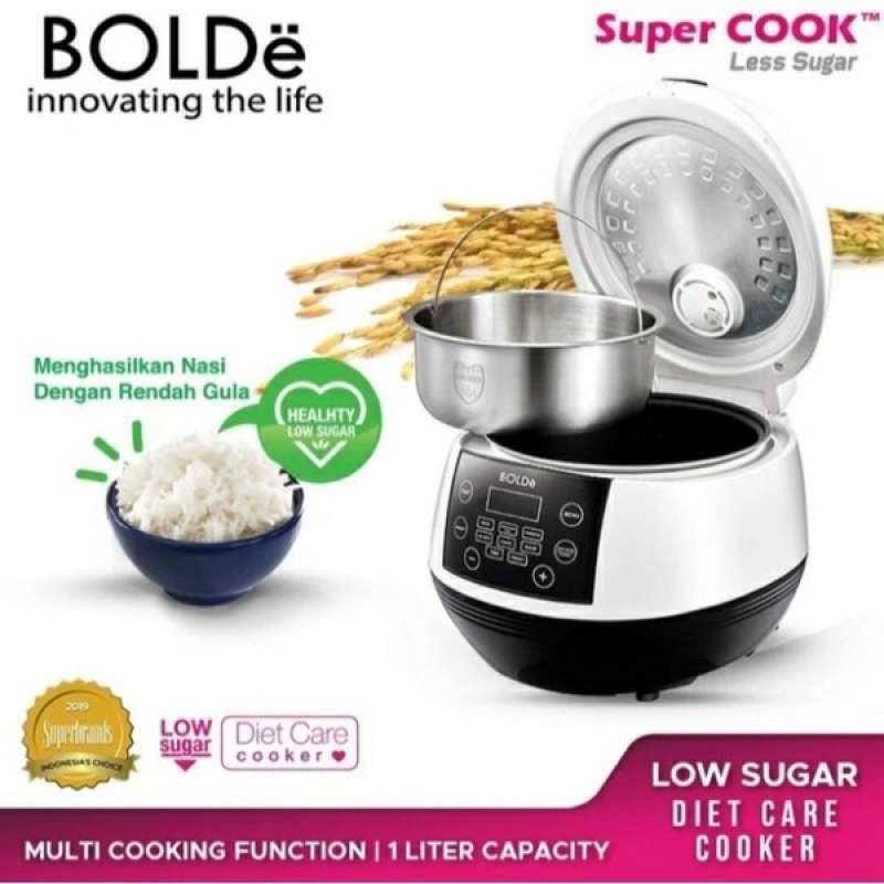 Jual Bolde Super Cook Rendah Gula Rice Cooker 1 Liter Low Carbo 400