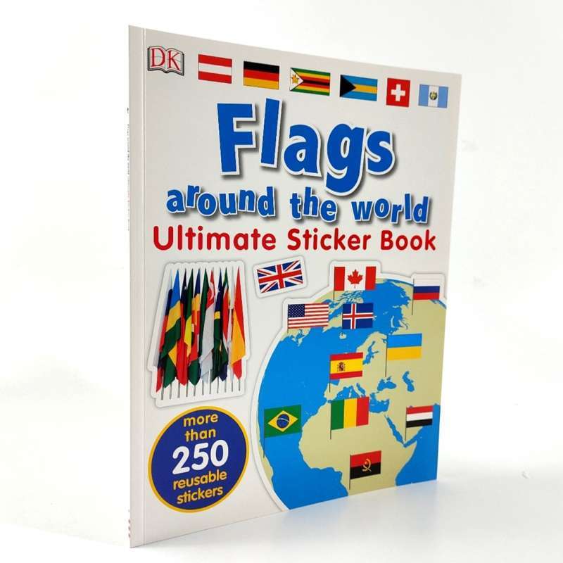 Promo ORIGINAL DK Flags Around The World Ultimate Sticker - Leon Books ...