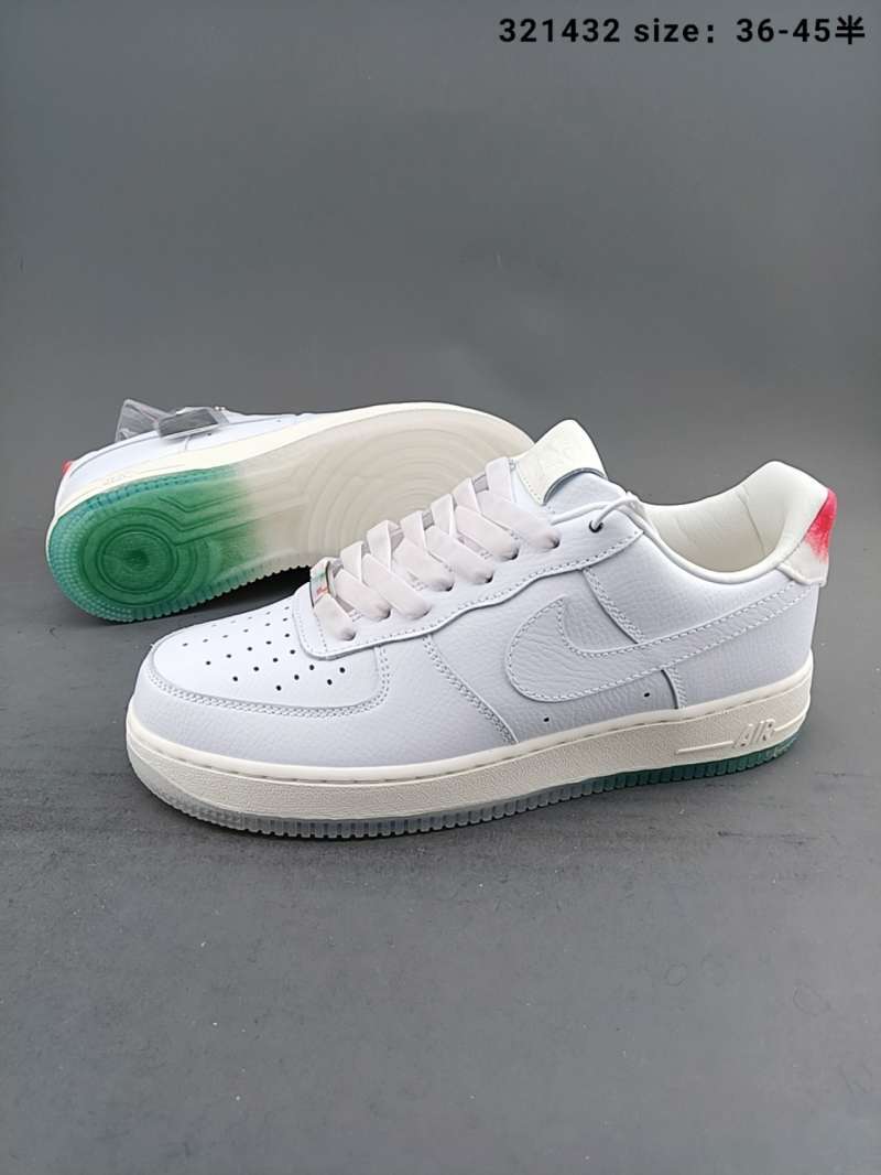 peach and white air force 1