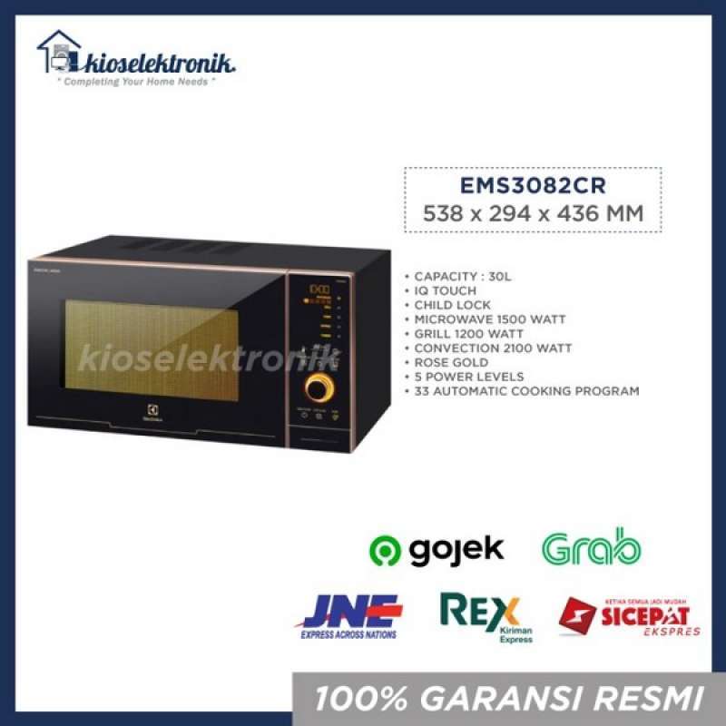Jual Electrolux Ems3082Cr Microwave Table Top 30L Ems3082Sr Steam Air