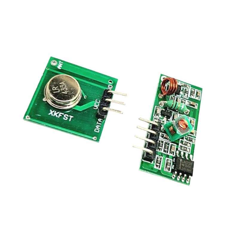 Jual 433MHZ RF Module RF Transmitter And Receiver Module Set DIY di