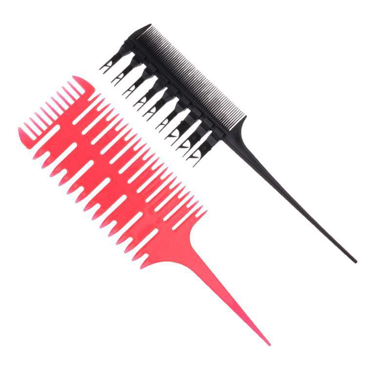 Jual 2x 2/3 Way Rat Tail Hair Dye Combs Teasing Weave Balayage Microbraiding Comb di Seller