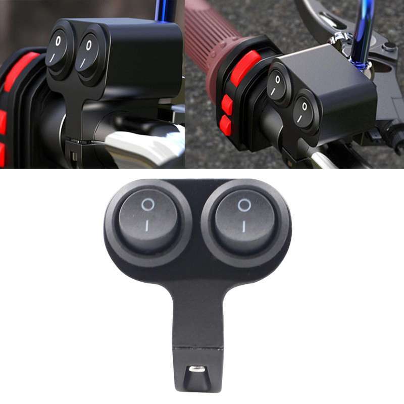 Jual 22mm Handlebar Control Switch Dual Button Controlpush Turn Signal ...