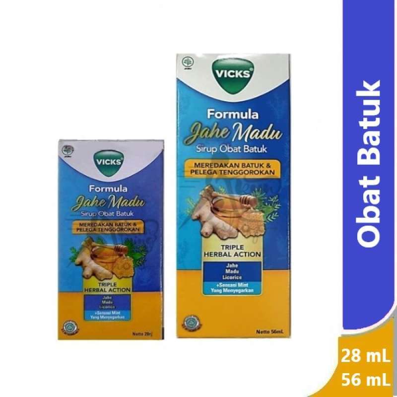 Jual Vicks Formula 44 Jahe Madu 28 & 56 mL  obat batuk berdahak herbal  28 ML di Seller