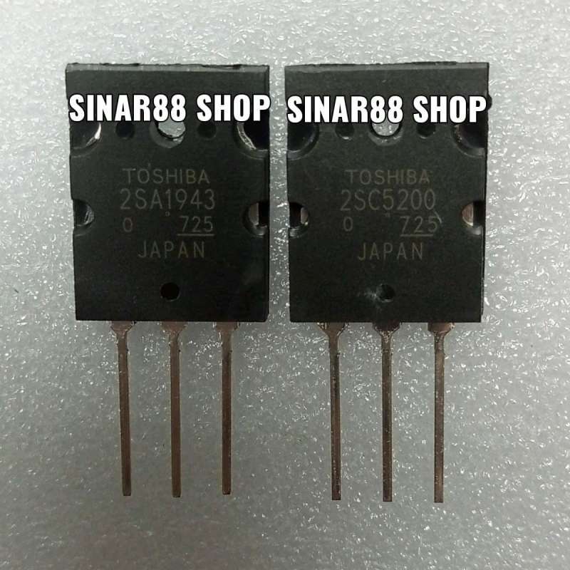 Kit Transistor Toshiba Kit Transistor 2SA1943 E 2SC5200 Toshiba, Coppia PNP/NPN Per Amplificatori Audio Kit Transistor Coppia Per Amplificatori Audio Potenza - Foto 4