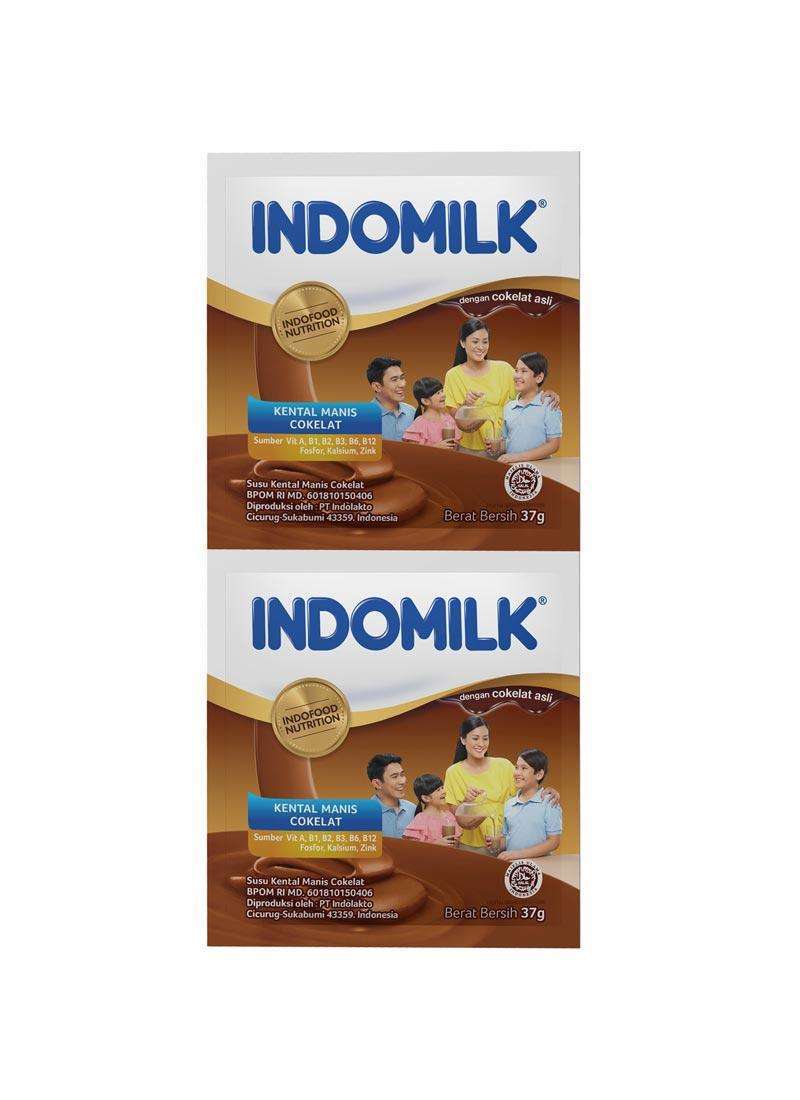 Promo Indomilk susu kental manis coklat isi 6 sachet Diskon 35% di