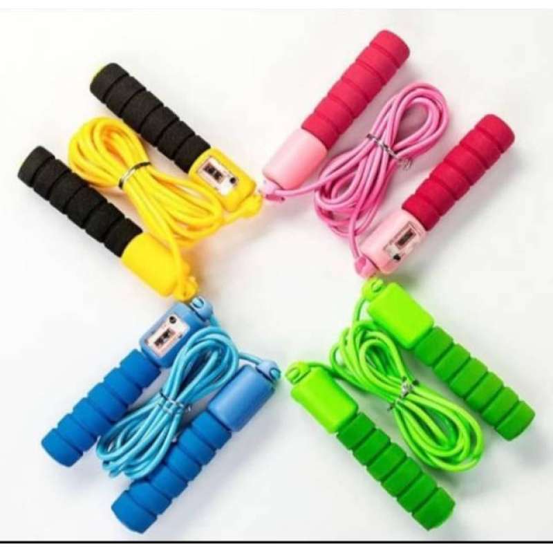 Jual Jump Rope Skipping Soft Handle with Counter / Tali skiping alat
