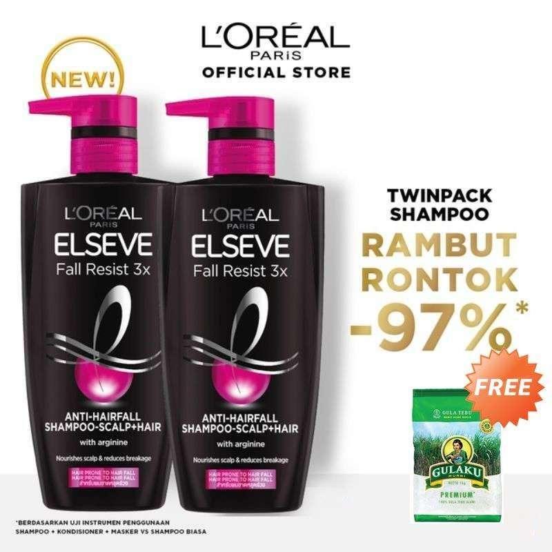 Promo L'Oreal Paris Fall Resist 3X Shampoo Perawatan Rambut Rontok [620