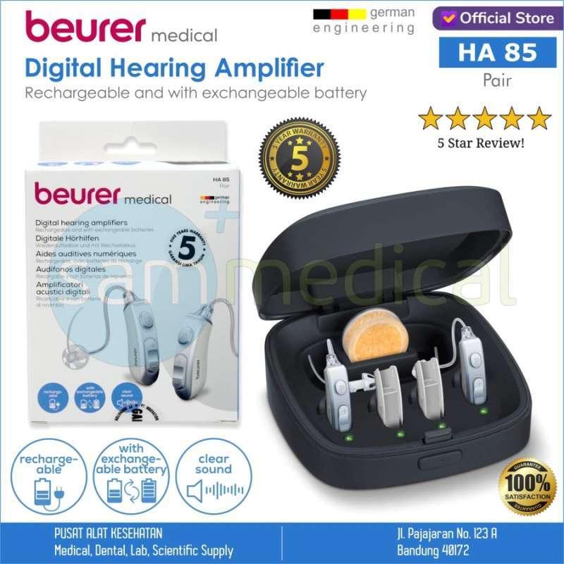 Jual Beurer Digital Hearing Aid / Alat Bantu Dengar Usb Charger Ha 85