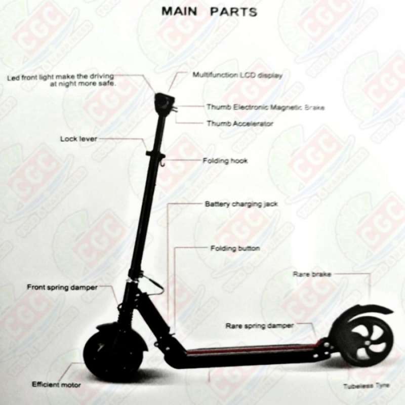 Jual Portable Electrical EScooters Scooter Listrik SNI di Seller SMART