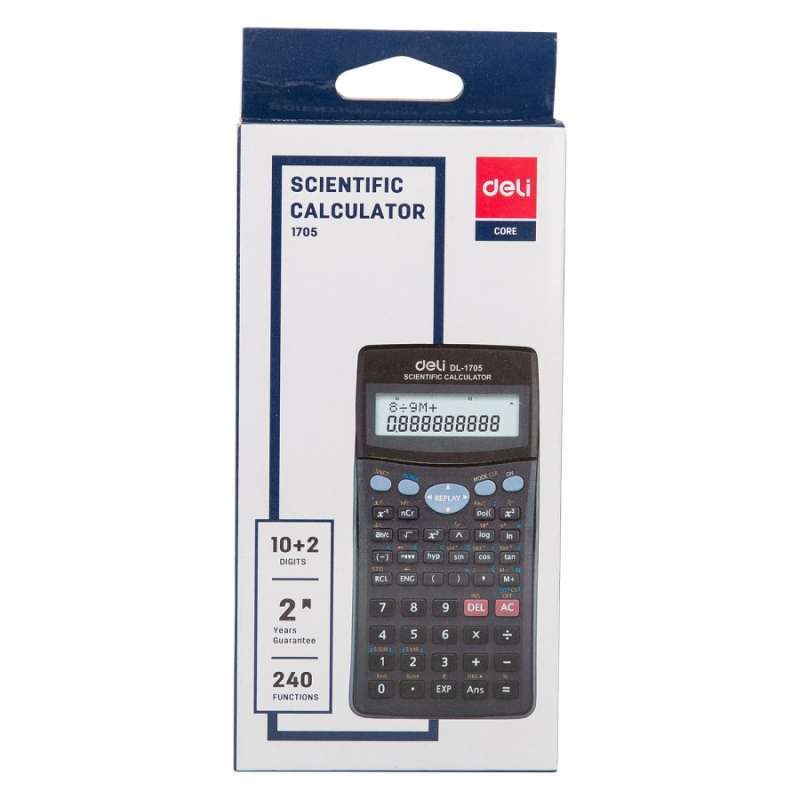 Jual Deli Calculator / layar tampilan LCD berkualitas tinggi 240 fungsi