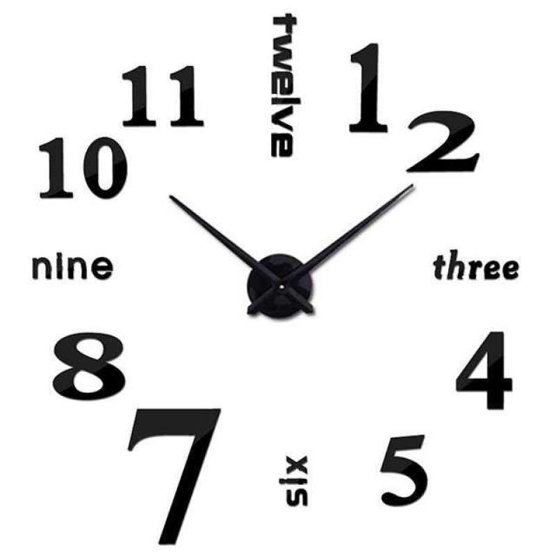 Promo JAM DINDING DIY GIANT WALL CLOCK 50-60CM MODEL ENGLISH WORD DIY