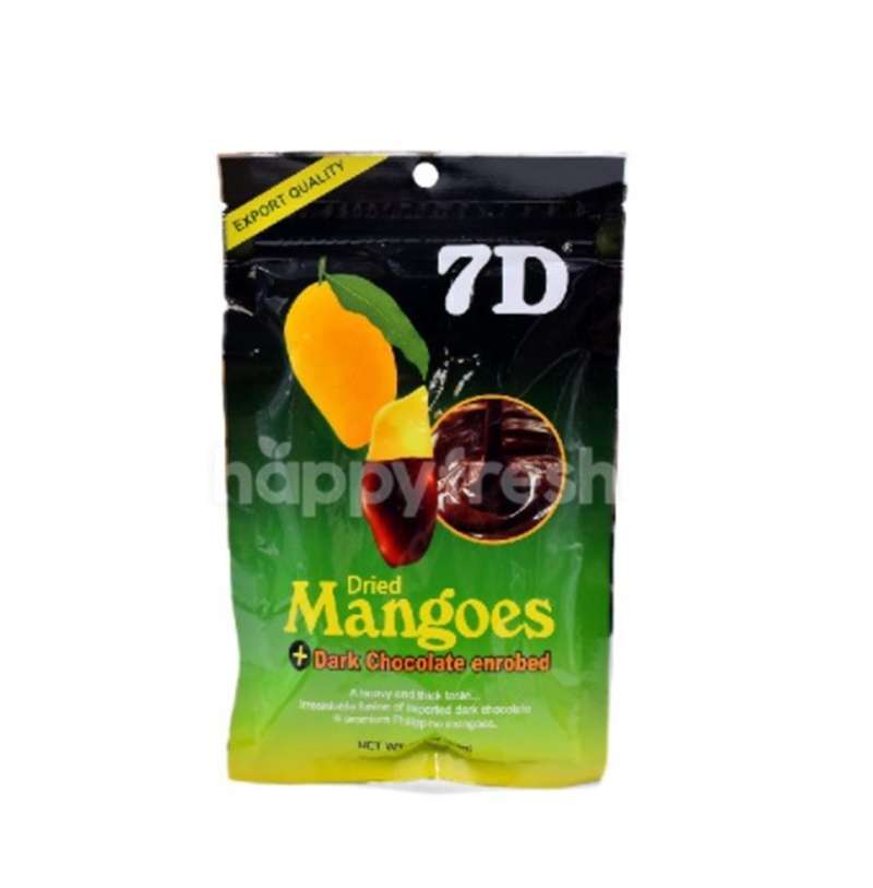 Jual 7D Dried Mangoes Dark Chocolate Enrobed Fruits 80g di Seller