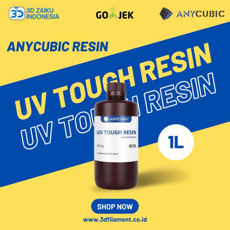 Jual Anycubic Resin Flexible Tough High Rigid Resin 3D Printer 1 Liter ...
