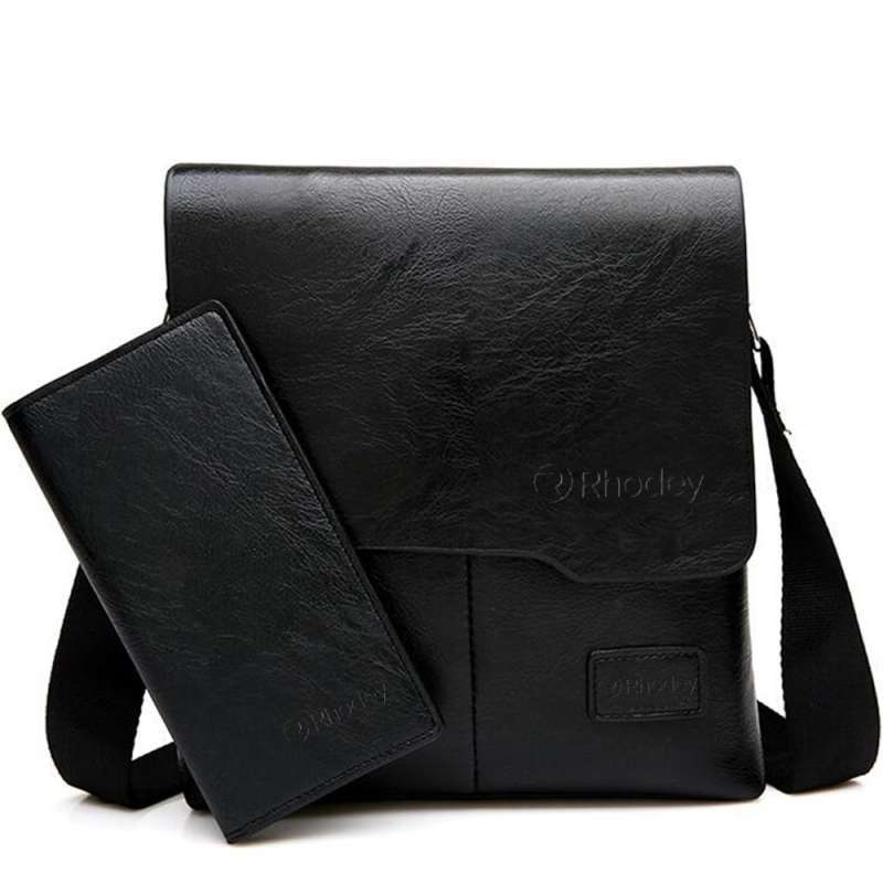 Promo Tas Selempang Kulit Asli Messenger Bag Large Diskon 27 di Seller