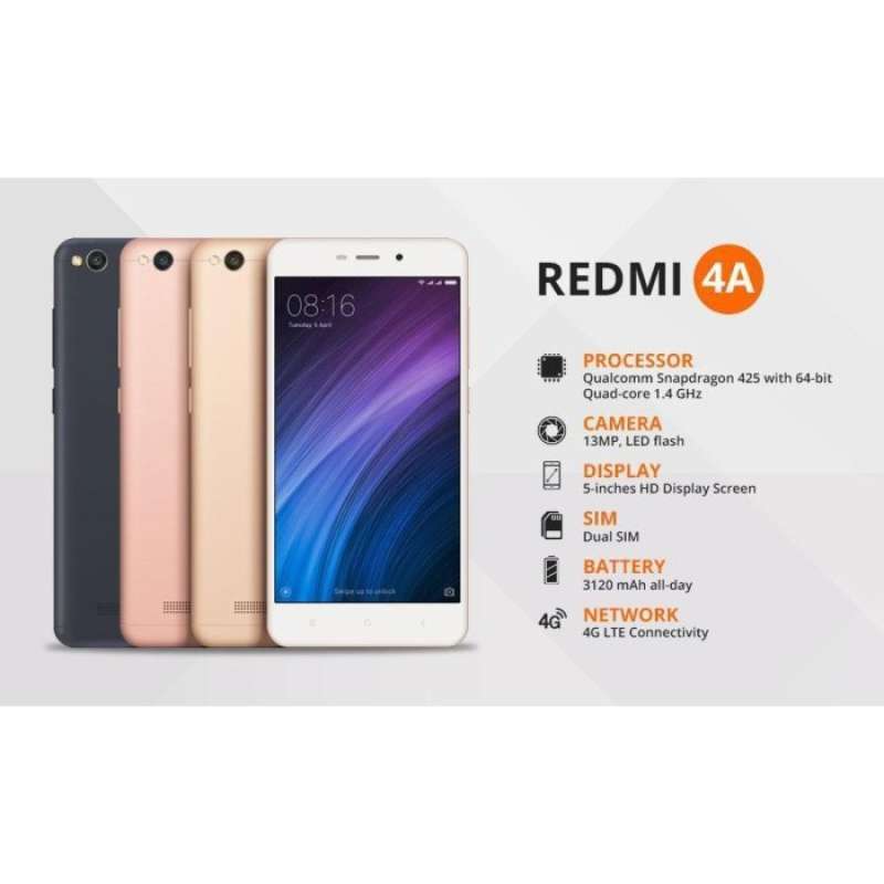 Jual PROMO HP BARU REDMI 4A GARANSI di Seller Brianstore06 - Kota