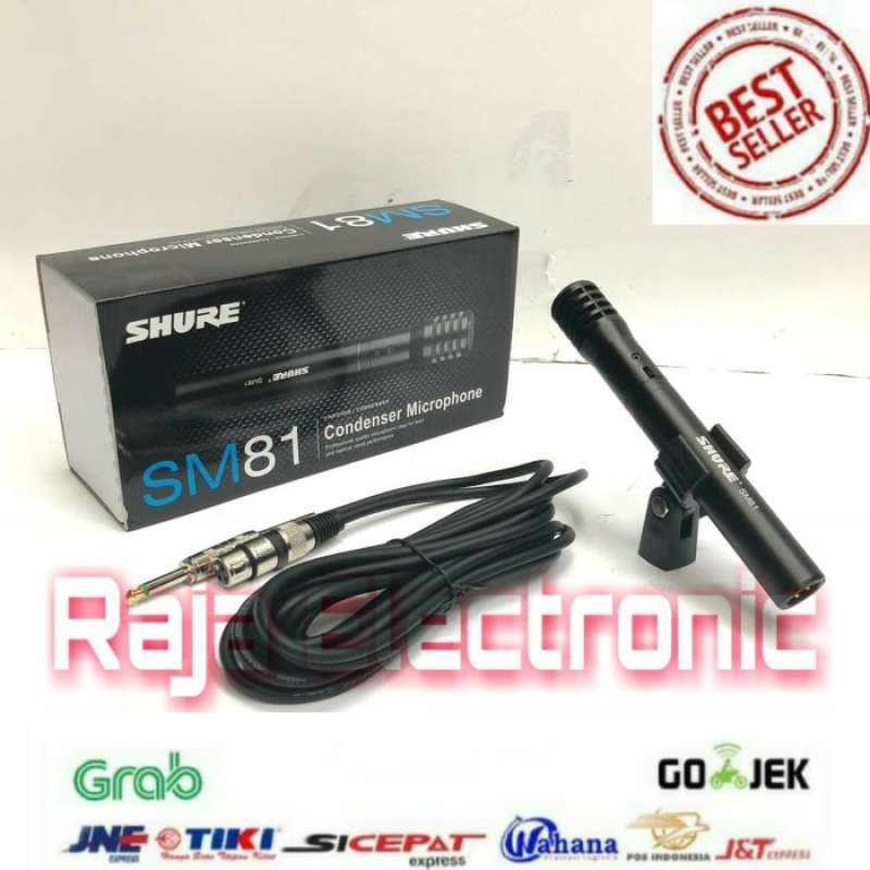 Promo Microphone Mic Kabel Shure Sm 81 Condenser Bergaransi. di Seller