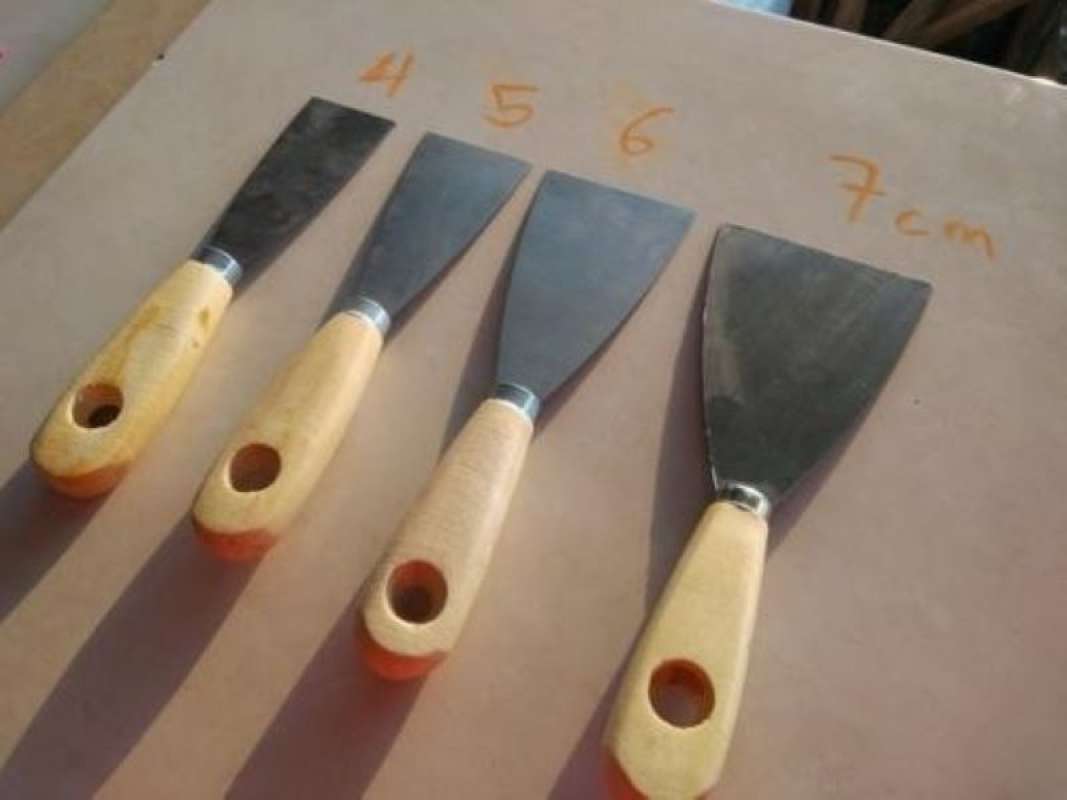 Jual Kape Stainless Steel Gagang Kayu Sekrap Skrap Scraper Alat Dempul