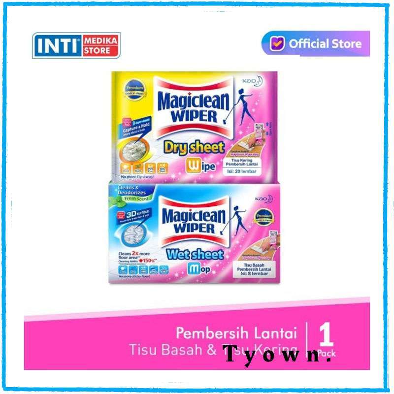 Jual Perlengkapan medis MAGICLEAN Wiper Wet Dry Sheet REFILL Tisu Pembersih Lantai Dry Sheet
