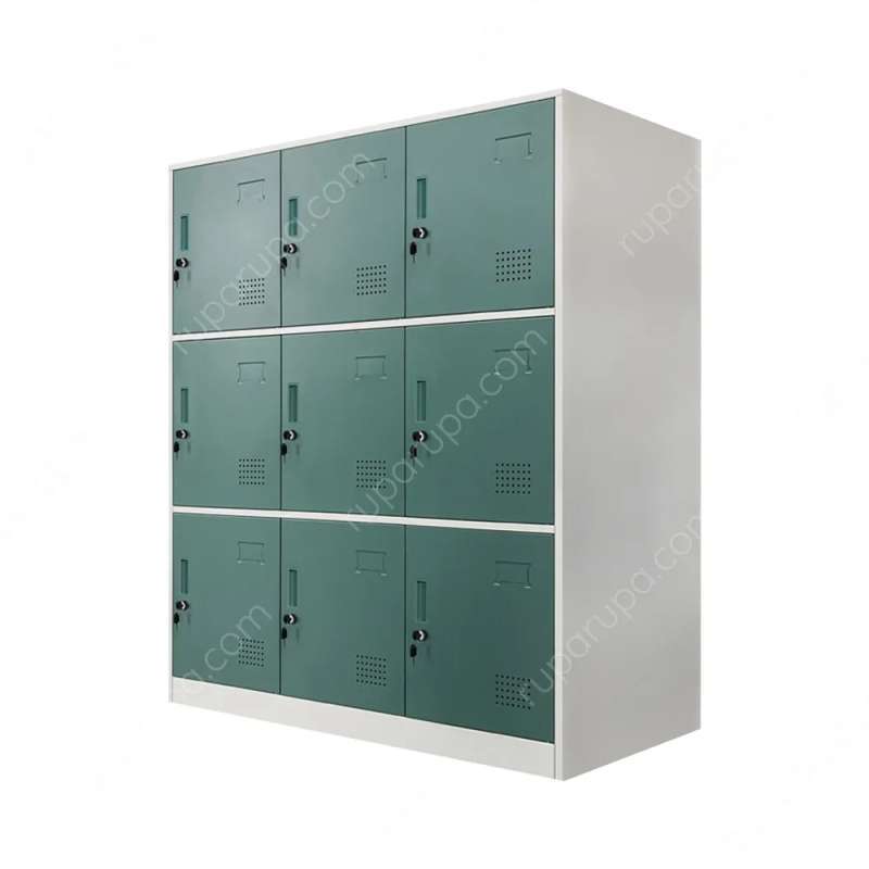 Promo Krisbow Lemari Loker Besi Jumbo Locker 9 Pintu Hijau