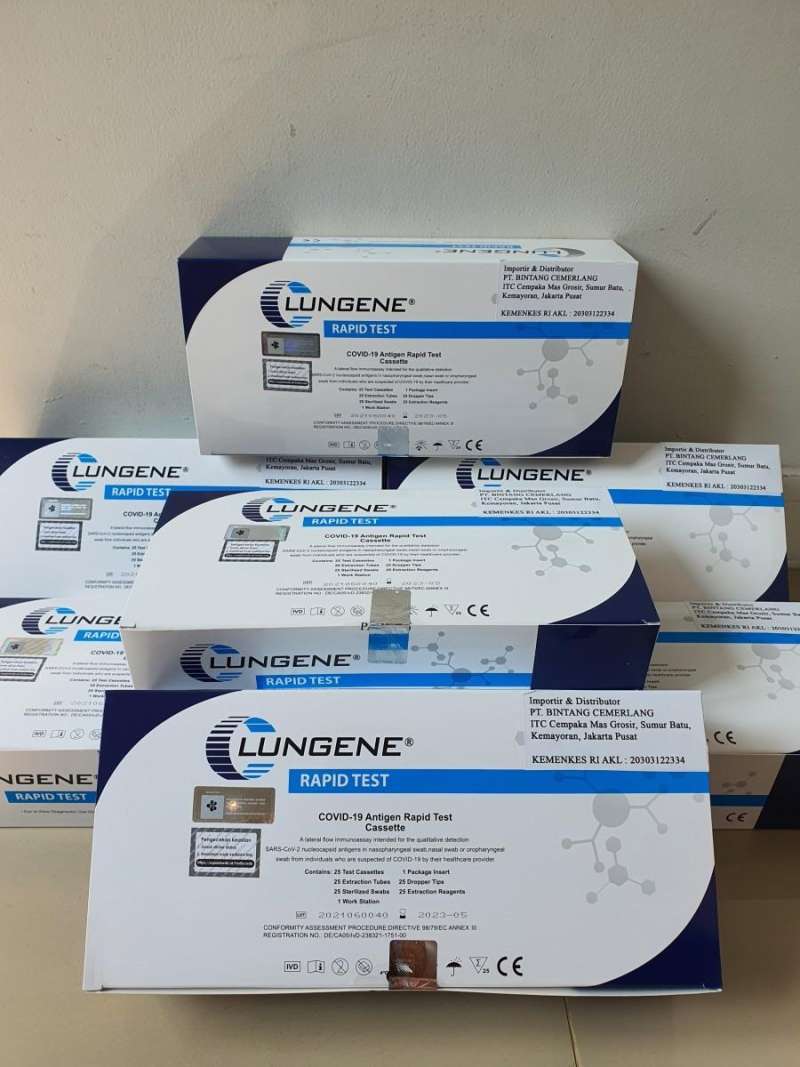 Jual Tes Swab Antigen Clungene Lungene Biru Original AKL Kemenkes